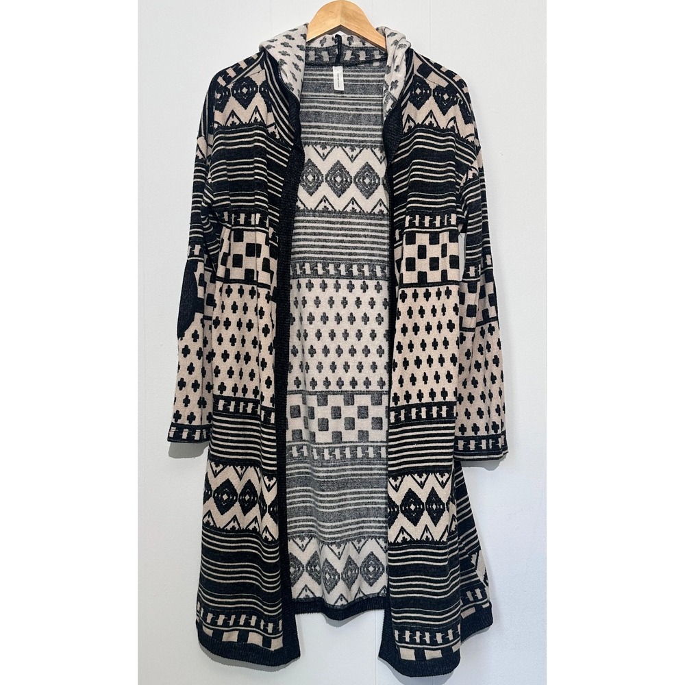 Together Clothing Boho Tribal Knit Duster Cardigan Medium
